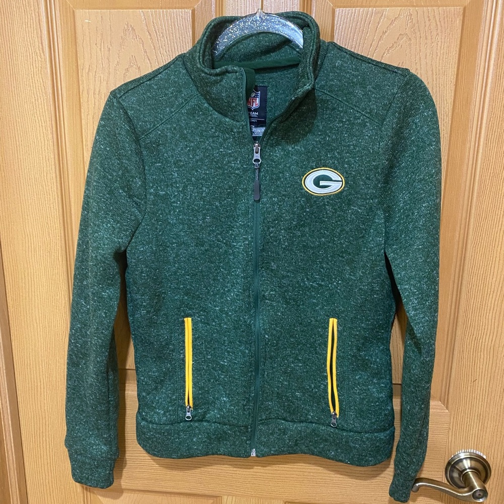 NFL Green and Yellow Women's Hoodie